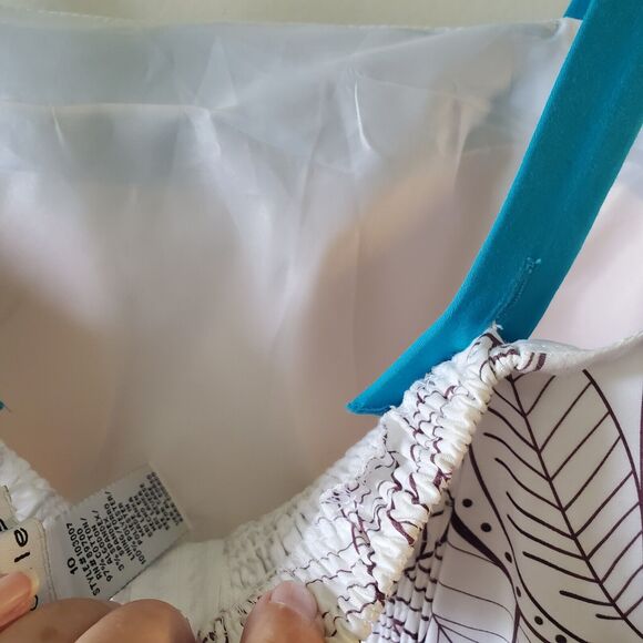 Madison Leigh Sundress Size 10 Colorful Cotton Spandex Straps Back Zip Beach - Picture 6 of 13